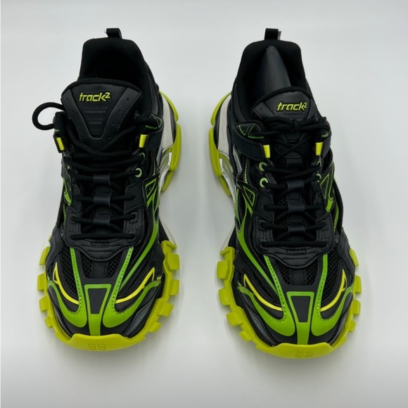 Balenciaga Track.2 Black and Green New in Box sz 44 US 11 - Picture 2 of 5